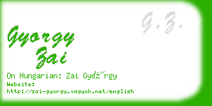 gyorgy zai business card